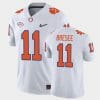 Clemson Tigers Bryan Bresee Jersey #1 College Football White 7 Clemson Tigers Bryan Bresee Jersey #1 College Football White