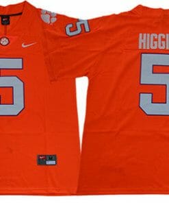 Clemson Tigers Tee Higgins Jersey #5 College Football Orange