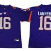 Clemson Tigers Trevor Lawrence Jersey #16 College Football Purple