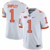 Clemson Tigers Will Shipley Jersey #1 College Football White