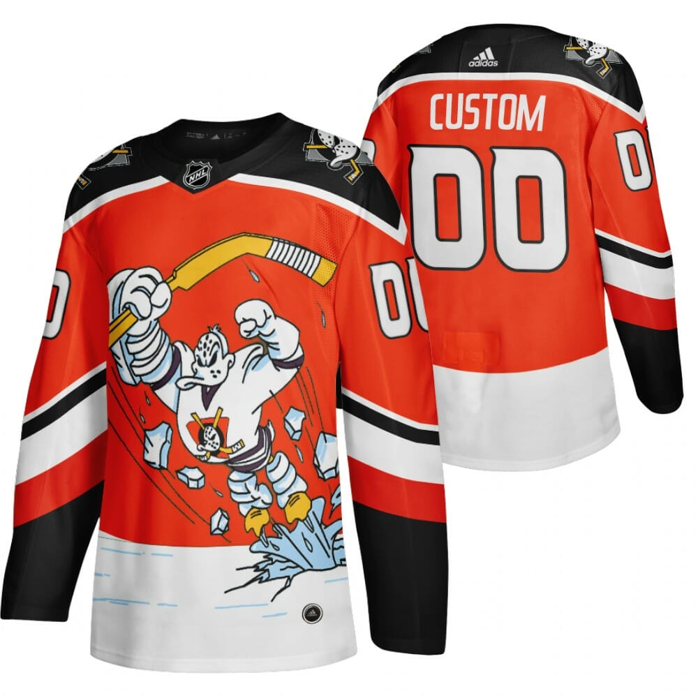 Custom Anaheim Ducks Jersey Name And Number 2020-21 Alternate Red Player NHL 1 Custom Anaheim Ducks Jersey Name And Number 2020-21 Alternate Red Player NHL
