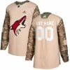 Custom Arizona Coyotes Jersey Name And Number Camo Veterans Day Practice 5 Custom Arizona Coyotes Jersey Name And Number Camo Veterans Day Practice