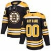 Custom Boston Bruins Jersey Name And Number Pro Home with 2019 Stanley Cup Finals Patch 4 Custom Boston Bruins Jersey Name And Number Pro Home with 2019 Stanley Cup Finals Patch
