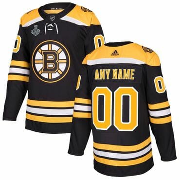 Custom Boston Bruins Jersey Name And Number Pro Home with 2019 Stanley Cup Finals Patch 8 Custom Boston Bruins Jersey Name And Number Pro Home with 2019 Stanley Cup Finals Patch