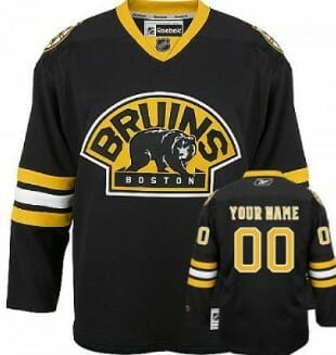 Custom Boston Bruins Jersey Name And Number Third Black 8 Custom Boston Bruins Jersey Name And Number Third Black