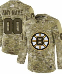 Custom Boston Bruins jersey Name And Number Camo