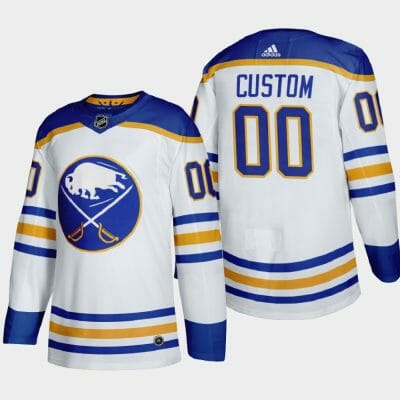 Custom Buffalo Sabres Jersey Name And Number 2020-21 White Away Player NHL