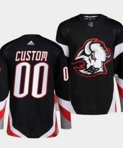 Custom Buffalo Sabres Jersey Name And Number 2022-23 Black