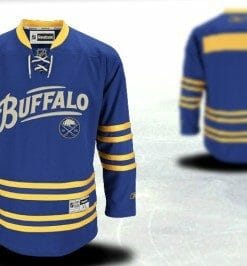 Custom Buffalo Sabres Jersey Name And Number 40TH Blue