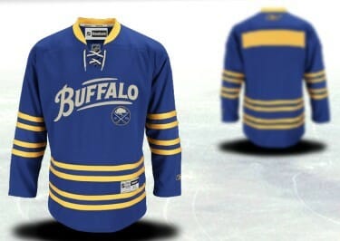 Custom Buffalo Sabres Jersey Name And Number 40TH Blue 8 Custom Buffalo Sabres Jersey Name And Number 40TH Blue