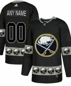Custom Buffalo Sabres Jersey Name And Number Black Team Logos Fashion