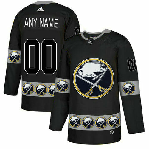 Custom Buffalo Sabres Jersey Name And Number Black Team Logos Fashion 1 Custom Buffalo Sabres Jersey Name And Number Black Team Logos Fashion