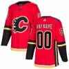 Custom Calgary Flames Jersey Name And Number 2017-2018 Red Hockey Home NHL