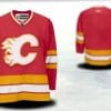Custom Calgary Flames Jersey Name And Number Red Third