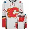 Custom Calgary Flames Jersey Name And Number White