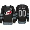 Custom Carolina Hurricanes Jersey Name And Number 1917-2017 Black 100th Anniversary NHL