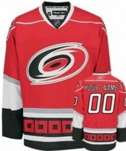 Custom Carolina Hurricanes Jersey Name And Number Red