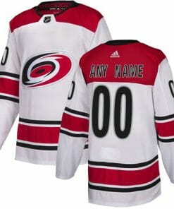 Custom Carolina Hurricanes Jersey Name And Number White NHL