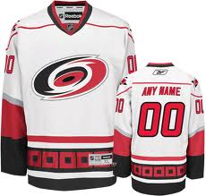 Custom Carolina Hurricanes Jersey Name And Number White