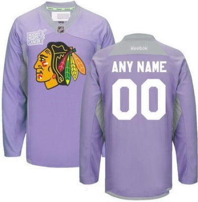 Custom Chicago Blackhawks Jersey Name And Number Purple Pink Reebok Hockey Fights Cancer Practice 8 Custom Chicago Blackhawks Jersey Name And Number Purple Pink Reebok Hockey Fights Cancer Practice