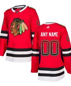 Custom Chicago Blackhawks Jersey Name And Number Red Drift Fashion