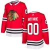 Custom Chicago Blackhawks Jersey Name And Number Red Home NHL