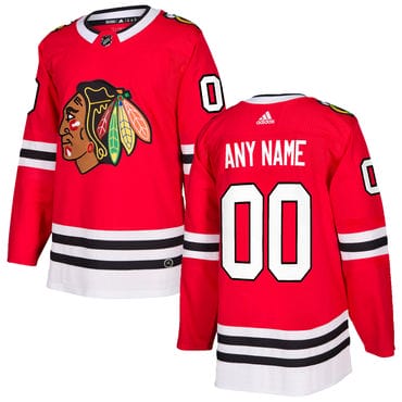 Custom Chicago Blackhawks Jersey Name And Number Red Home NHL 8 Custom Chicago Blackhawks Jersey Name And Number Red Home NHL