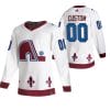 Custom Colorado Avalanche Jersey Name And Number 2020-21 White Alternate Player NHL 4 Custom Colorado Avalanche Jersey Name And Number 2020-21 White Alternate Player NHL
