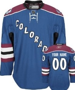 Custom Colorado Avalanche Jersey Name And Number Blue Third