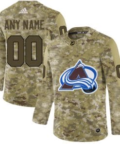 Custom Colorado Avalanche Jersey Name And Number Camo