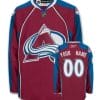 Custom Colorado Avalanche Jersey Name And Number Red 5 Custom Colorado Avalanche Jersey Name And Number Red