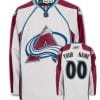Custom Colorado Avalanche Jersey Name And Number White
