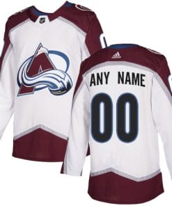 Custom Colorado Avalanche Jersey Name And Number White NHL