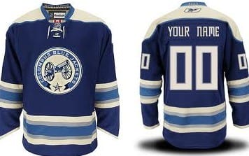Custom Columbus Blue Jackets Jersey Name And Number Blue Third 8 Custom Columbus Blue Jackets Jersey Name And Number Blue Third