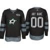 Custom Dallas Stars Jersey Name And Number 1917-2017 Black 100th Anniversary NHL