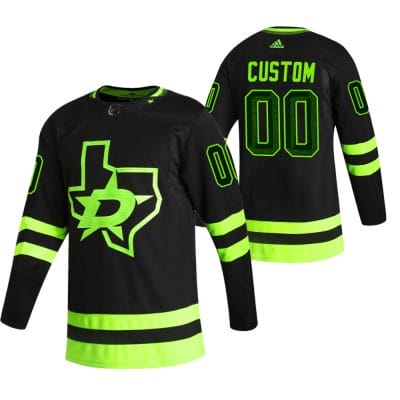 Custom Dallas Stars Jersey Name And Number 2020-21 Black Alternate Player NHL