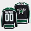 Custom Dallas Stars Jersey Name And Number 2022 Black Reverse Retro 2.0