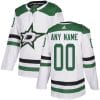 Custom Dallas Stars Jersey Name And Number White Away NHL 4 Custom Dallas Stars Jersey Name And Number White Away NHL