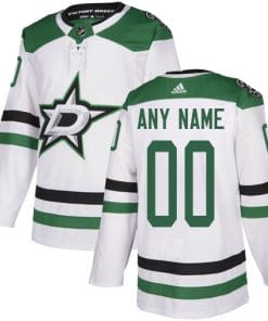 Custom Dallas Stars Jersey Name And Number White Away NHL