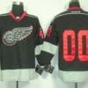 Custom Detroit Red Wings Jersey Name And Number 2012 Black Ice