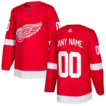 Custom Detroit Red Wings Jersey Name And Number 2017-2018 Red Home Hockey NHL 8 Custom Detroit Red Wings Jersey Name And Number 2017-2018 Red Home Hockey NHL