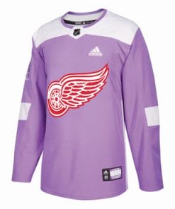 Custom Detroit Red Wings Jersey Name And Number Purple Pink Hockey Fights Cancer Practice
