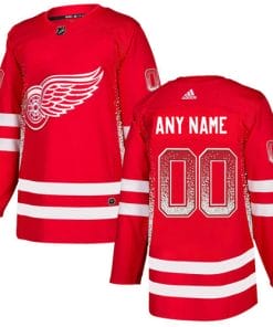 Custom Detroit Red Wings Jersey Name And Number Red Drift Fashion