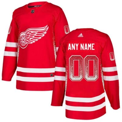Custom Detroit Red Wings Jersey Name And Number Red Drift Fashion