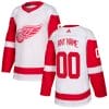 Custom Detroit Red Wings Jersey Name And Number White