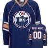 Custom Edmonton Oilers Jersey Name And Number Blue Thrid 4 Custom Edmonton Oilers Jersey Name And Number Blue Thrid