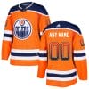 Custom Edmonton Oilers Jersey Name And Number Orange Drift Fashion