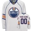 Custom Edmonton Oilers Jersey Name And Number White