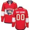 Custom Florida Panthers Jersey Name And Number Red Reebok Home Premier