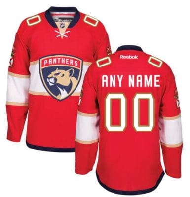Custom Florida Panthers Jersey Name And Number Red Reebok Home Premier 8 Custom Florida Panthers Jersey Name And Number Red Reebok Home Premier